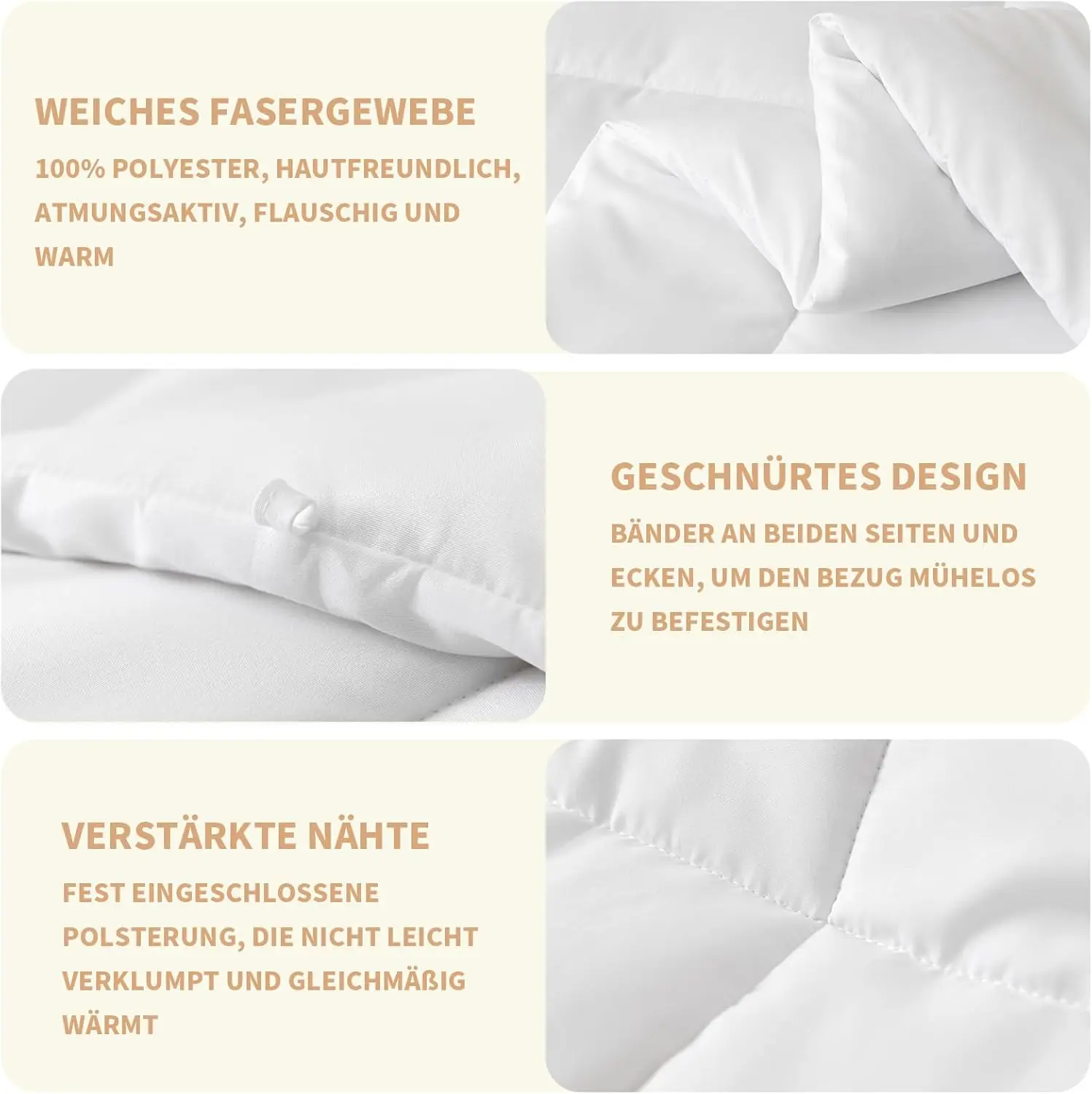 Good Nite Winter Bed Comforter 460Gsm Microfiber Quilted Duvet Warm Washable Oeko-Tex Certified - Image 5
