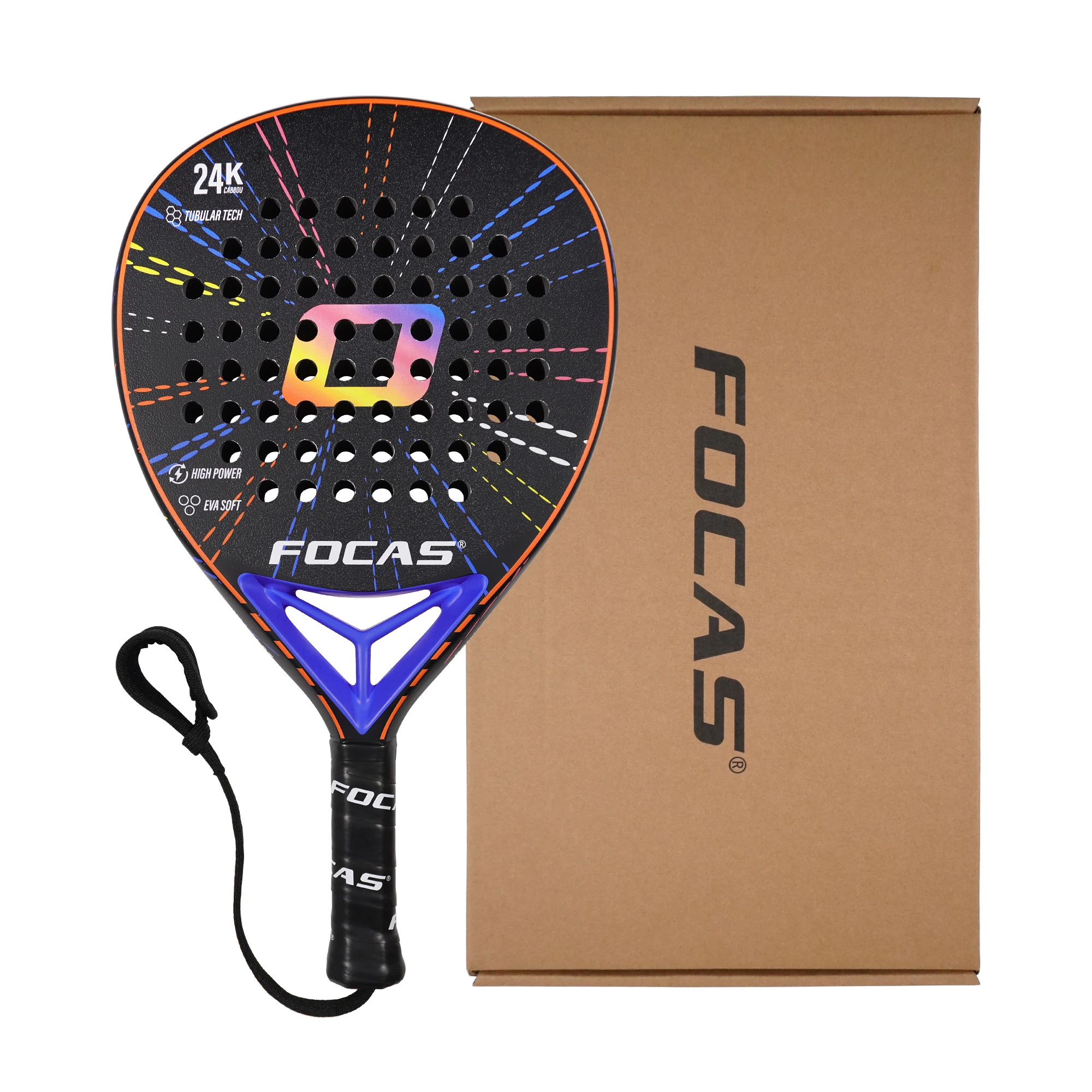 FOCAS 2026 Padel 24K Carbon Fiber Plate Tennis Racket Surface Treatment - Image 8