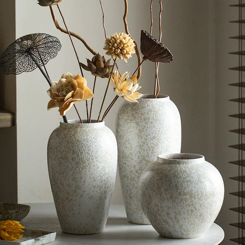 Large Elegant Ceramic Vase - Decorative Jar, Tabletop Floral or Garden Vase - Lightweight, Perfect for Indoor/Outdoor Home, - Image 2