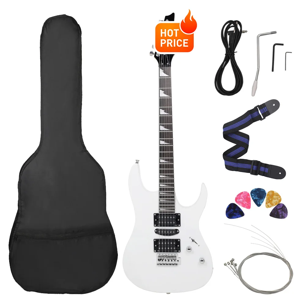 6 Strings 24 Frets Electric Guitar Maple Body Electric Guitar Guitarra With Bag Speaker Necessary Guitar Parts & Accessories - Image 11
