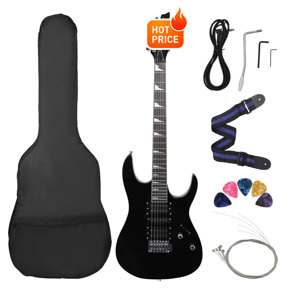 6 Strings 24 Frets Electric Guitar Maple Body Electric Guitar Guitarra With Bag Speaker Necessary Guitar Parts & Accessories - Image 17