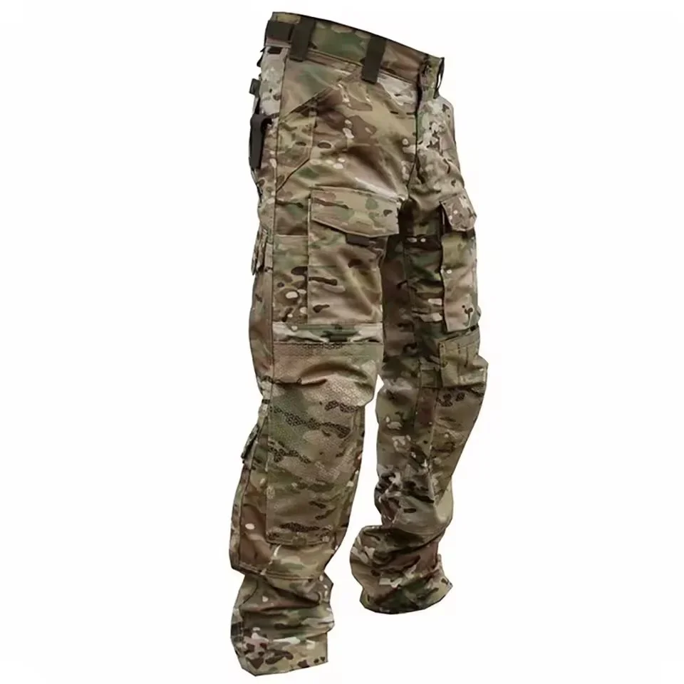 Field Combat Tactical Pants Men's Multi-pocket Multicam Camouflage Training Work Trousers Outdoor Hunting Waterproof Cargo Pants - Image 5