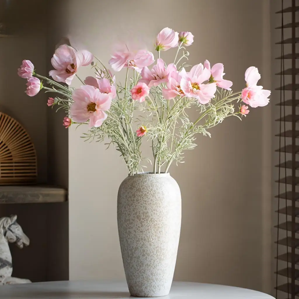 Large Elegant Ceramic Vase - Decorative Jar, Tabletop Floral or Garden Vase - Lightweight, Perfect for Indoor/Outdoor Home, - Image 3