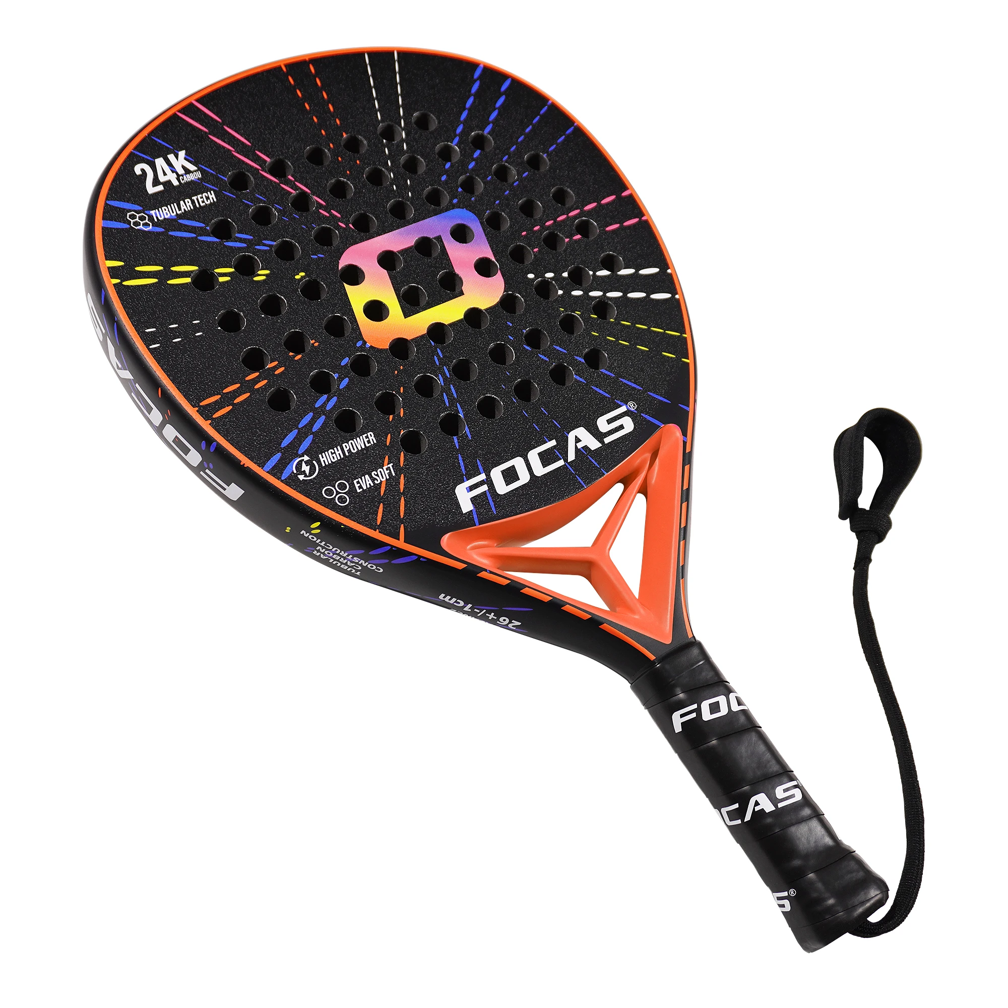 FOCAS 2026 Padel 24K Carbon Fiber Plate Tennis Racket Surface Treatment - Image 3
