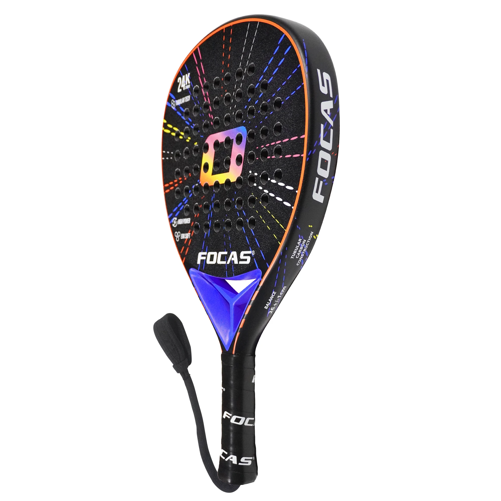 FOCAS 2026 Padel 24K Carbon Fiber Plate Tennis Racket Surface Treatment - Image 2