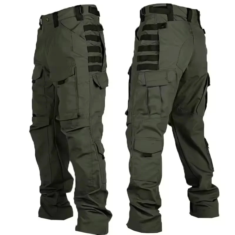Field Combat Tactical Pants Men's Multi-pocket Multicam Camouflage Training Work Trousers Outdoor Hunting Waterproof Cargo Pants
