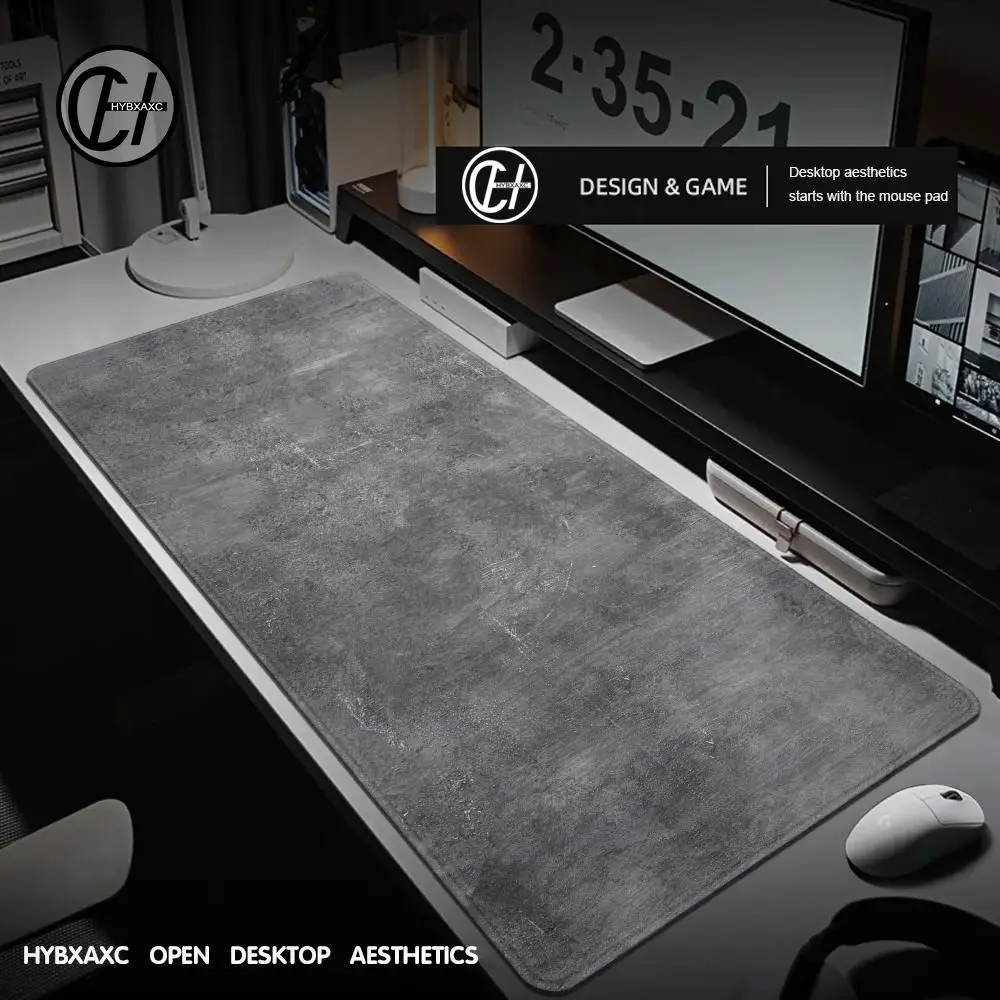 Gray series mouse pad 1200x600mm overlocked Large size mousepad xxl Black desktop keyboard table pad gray series gaming desk mat - Image 9