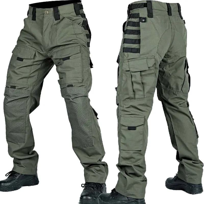 Field Combat Tactical Pants Men's Multi-pocket Multicam Camouflage Training Work Trousers Outdoor Hunting Waterproof Cargo Pants - Image 2