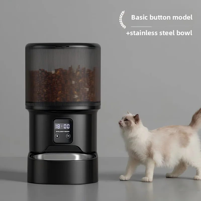 HD Video Automatic Pet Feeder for Cats Dogs 4L Smart Timed Quantitative Food Dispenser with Stainless Steel Bow Pet Supplies - Image 7