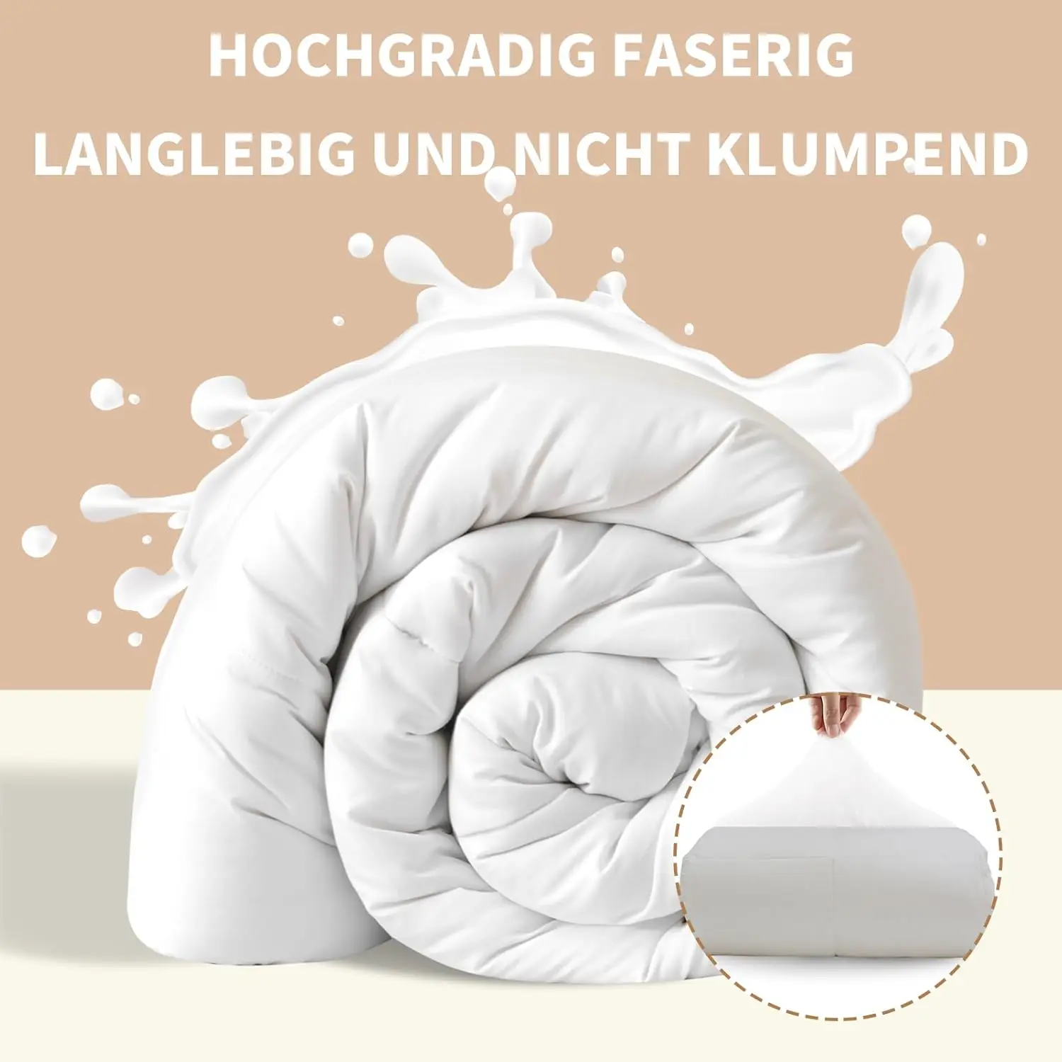 Good Nite Winter Bed Comforter 460Gsm Microfiber Quilted Duvet Warm Washable Oeko-Tex Certified - Image 4
